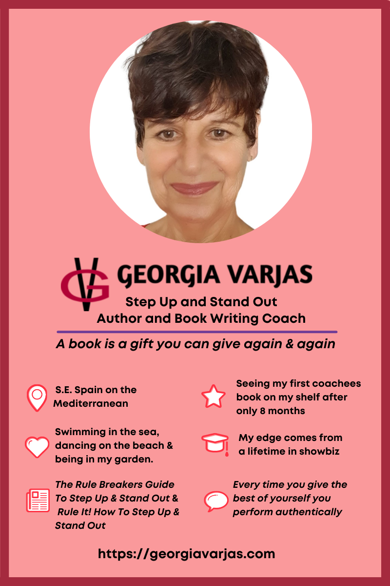 Meet Georgia Varjas - Playwright, Author, Spoken Word Artist and Book Writing Coach | Georgia Varjas Infographic